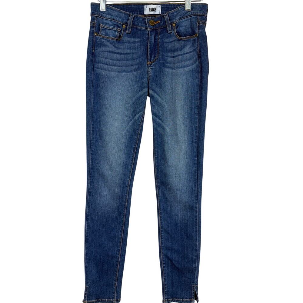 Paige Verdugo Ankle Blue Five Pocket Skinny Jeans Size 27 Designer Denim